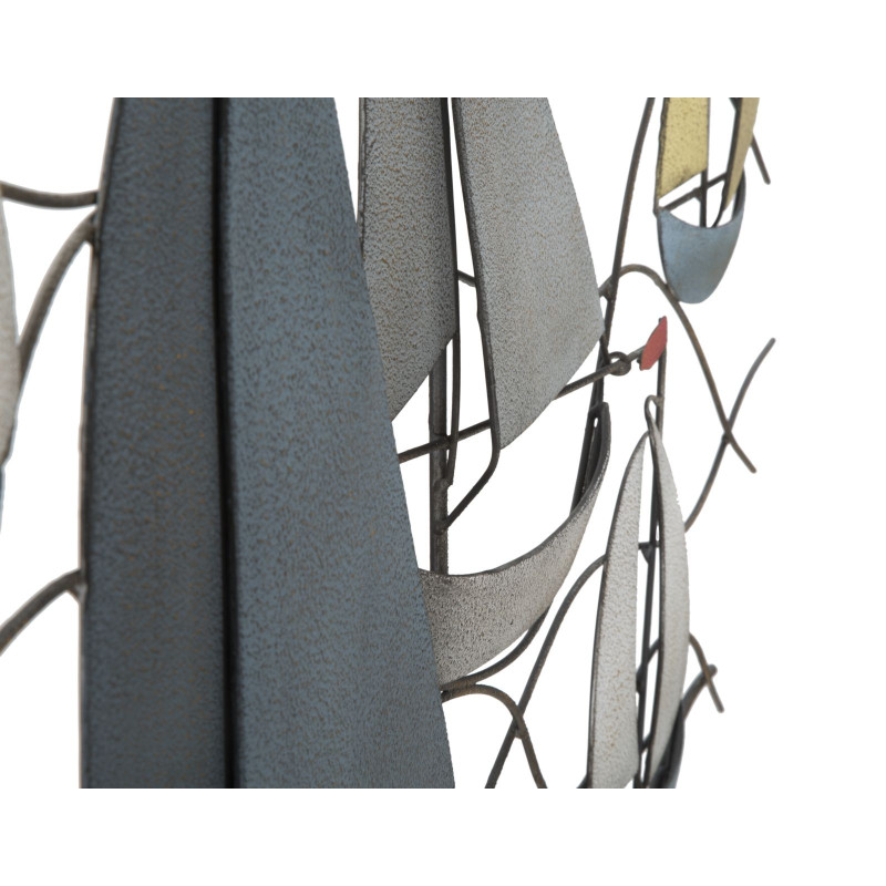 Décoration murale mer métal – 114x62 cm – Ambiance marine et détente