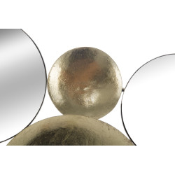 Miroir mural doré Glamour – 118x60 cm – Panneau déco chic et moderne