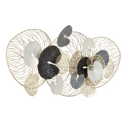 Painel de parede em ferro Luxy – 124x55 cm – Design Glam contemporâneo