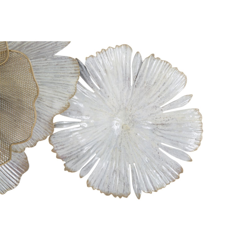 Pannello murale in ferro con motivi floreali – 119x60 cm – Stile Glamour Romantico