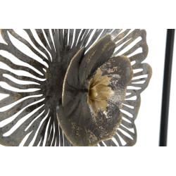 Panel de pared cuadrado de hierro – 50x50 cm – Decoración de pared industrial rústica