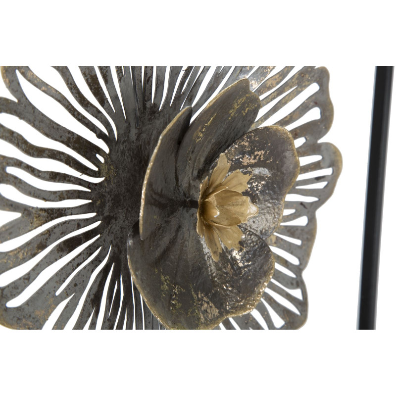 Painel de parede quadrado em ferro – 50x50 cm – Decoração de parede industrial sóbria