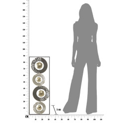 Anneau mural en fer – 31x89 cm – Élément déco industriel moderne