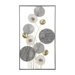 Pannello murale grigliato in ferro – 50x90 cm – Look industriale e contemporaneo