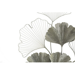 Pannello murale argento Goxy – 62x86 cm – Metallo lucido stile Glam