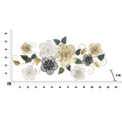 Panneau mural fer Campur – Modèle B – 118x58 cm – Design moderne doré