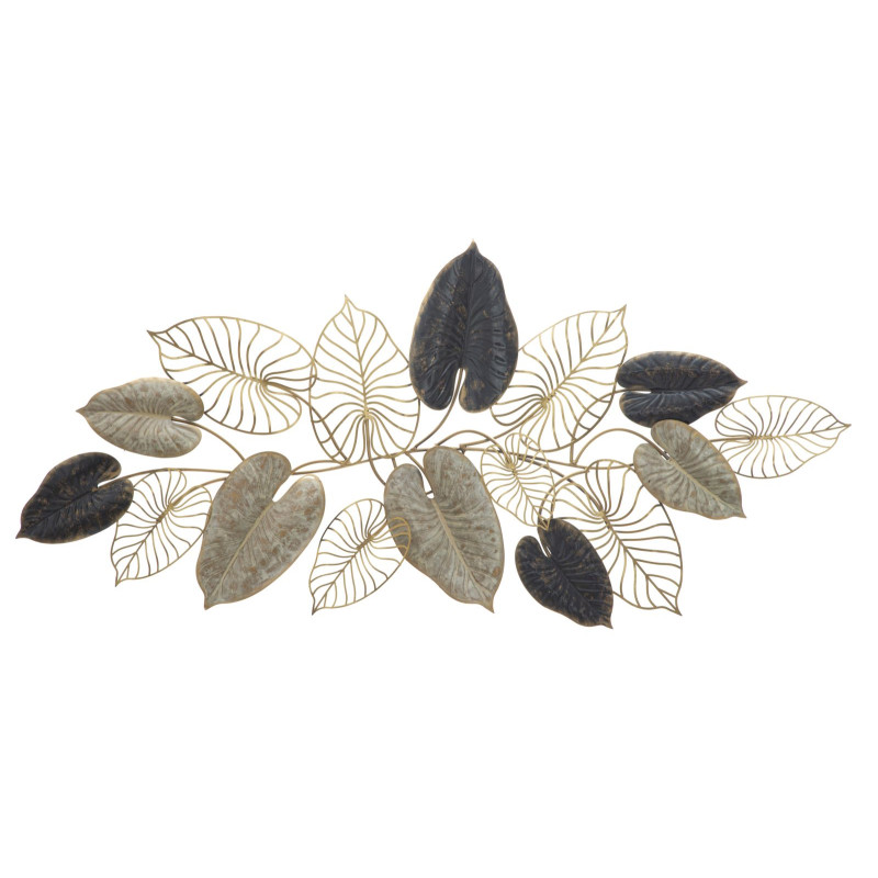 Panel de pared de hierro Century – Modelo A – 131x61 cm – Decoración de pared dorada Glam