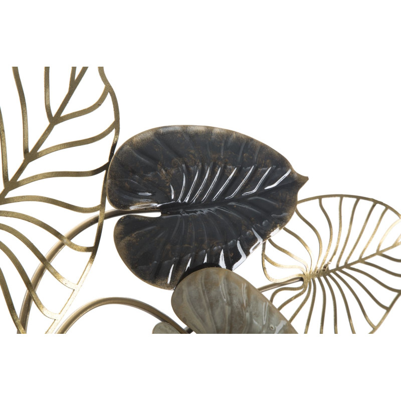 Pannello murale in ferro Century – Modello A – 131x61 cm – Decorazione murale dorata Glam