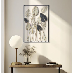 Painel de parede em ferro Century – Modelo B – 66x100 cm – Design refinado em metal
