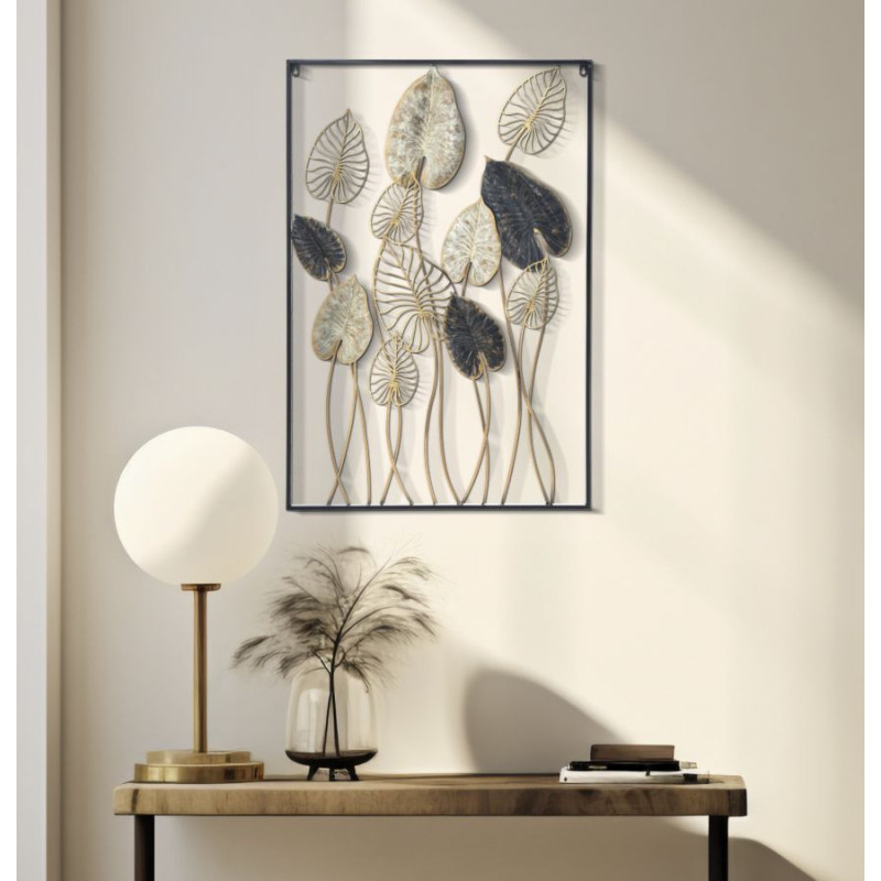 Panel de pared de hierro Century – Modelo B – 66x100 cm – Diseño refinado de metal