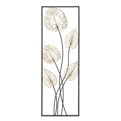 Painel de parede em ferro Luxy – Modelo A – 31x90 cm – Elegância Glam moderna