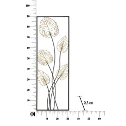 Pannello murale in ferro Luxy – Modello A – 31x90 cm – Eleganza Glam moderna