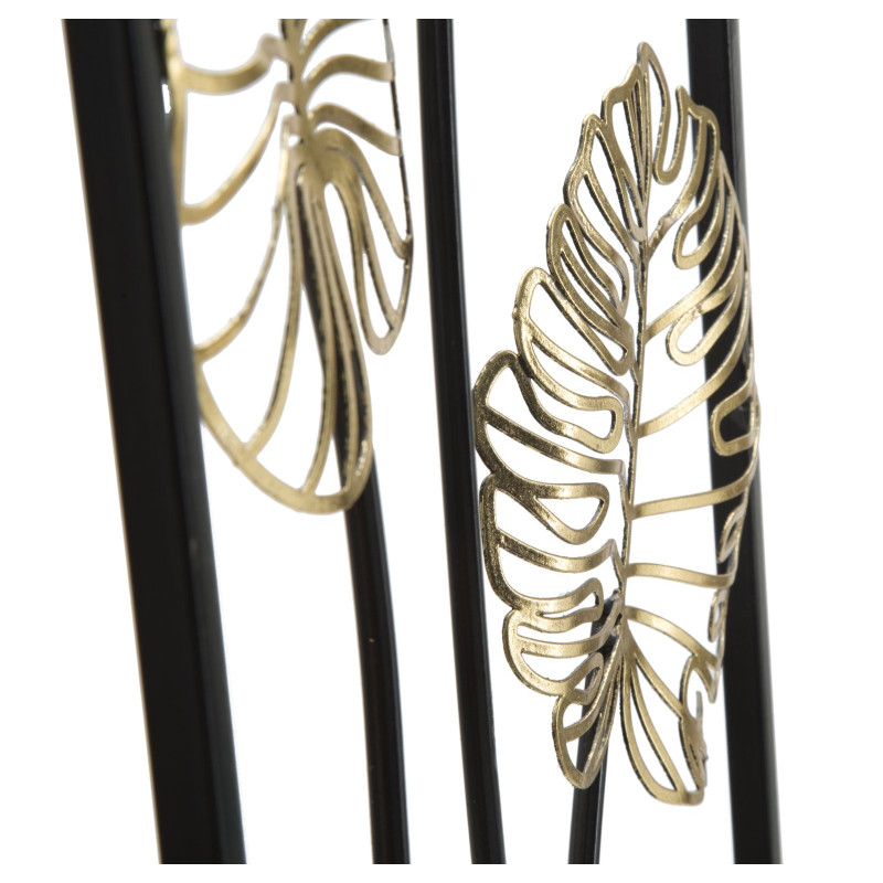 Painel de parede em ferro Luxy – Modelo B – 31x90 cm – Estilo Glam contemporâneo