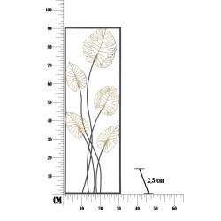 Pannello murale in ferro Luxy – Modello B – 31x90 cm – Stile Glam contemporaneo