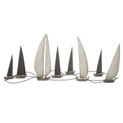 Panneau mural fer Regata – 119x51 cm – Déco industrielle raffinée