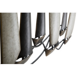 Pannello murale in ferro Regata – 119x51 cm – Raffinata decorazione industriale
