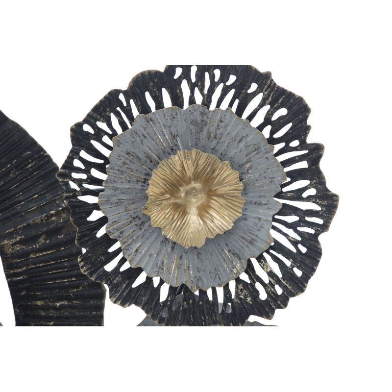 Painel de parede em ferro Otos – 100x80 cm – Design dourado Glam