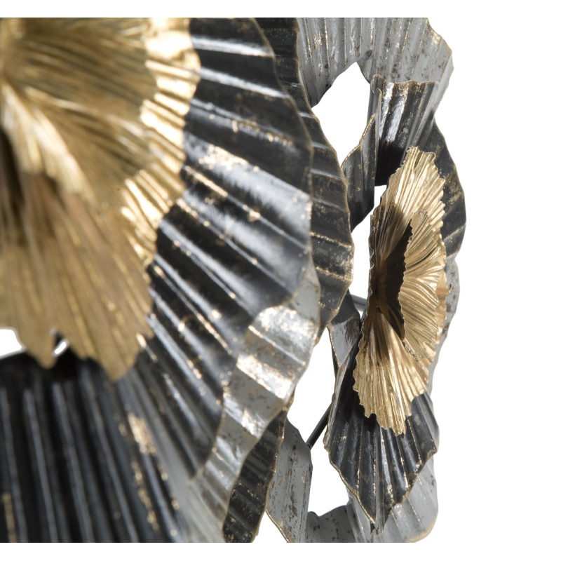 Panel de pared de hierro Otos – 100x80 cm – Diseño Glamour dorado