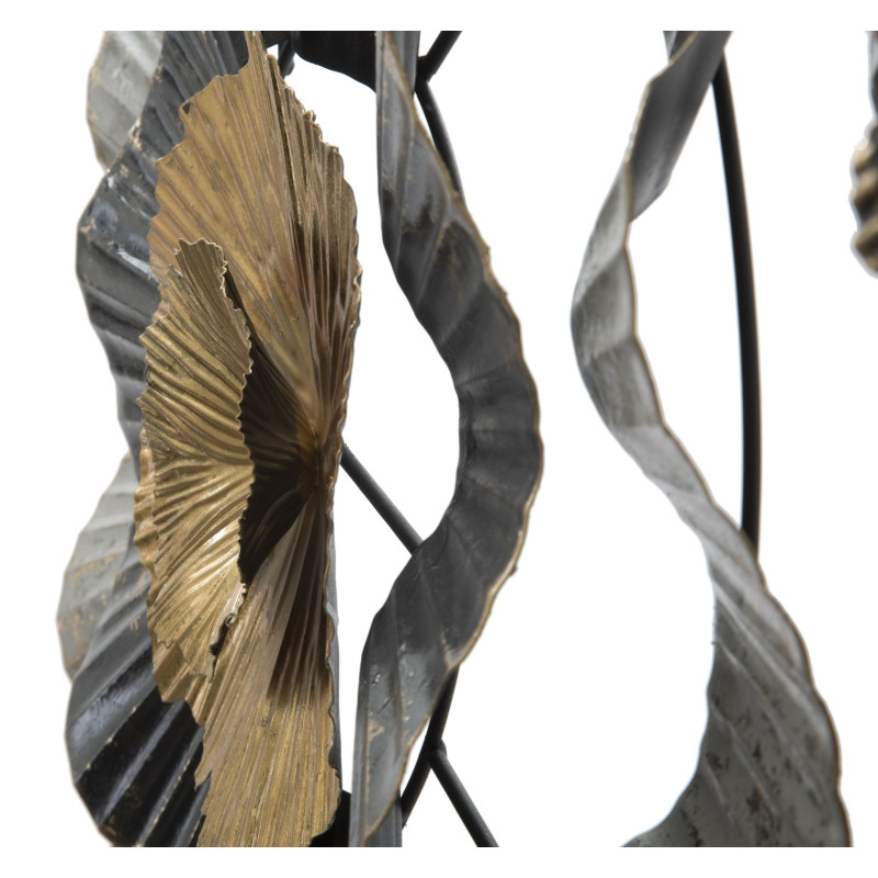 Pannello murale in ferro Otos – 100x80 cm – Design Glam dorato