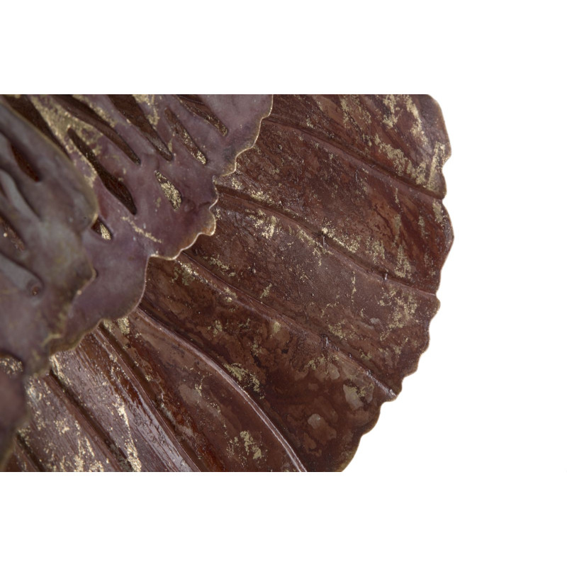 Pannello murale in ferro Bunga – 73x72 cm – Elegante fiore metallico Glam