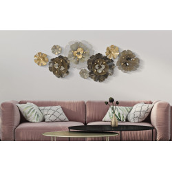 Panneau mural en fer – 149x61 cm – Élégance décorative Glam moderne