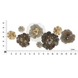 Panel de pared de hierro – 149x61 cm – Elegancia decorativa Glam moderna