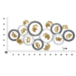 Panel de pared de hierro Arty – Modelo A – 126x58 cm – Diseño artístico Glamour