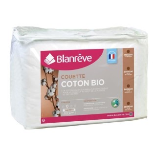 BLANREVE Couette tempérée Coton BIO - 300g/m≤ - 200x200cm