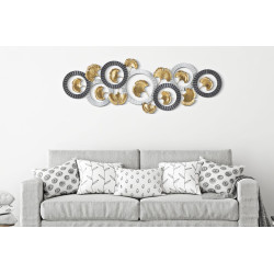 Panneau mural fer Arty – Modèle B – 127x44 cm – Panneau mural créatif Glam