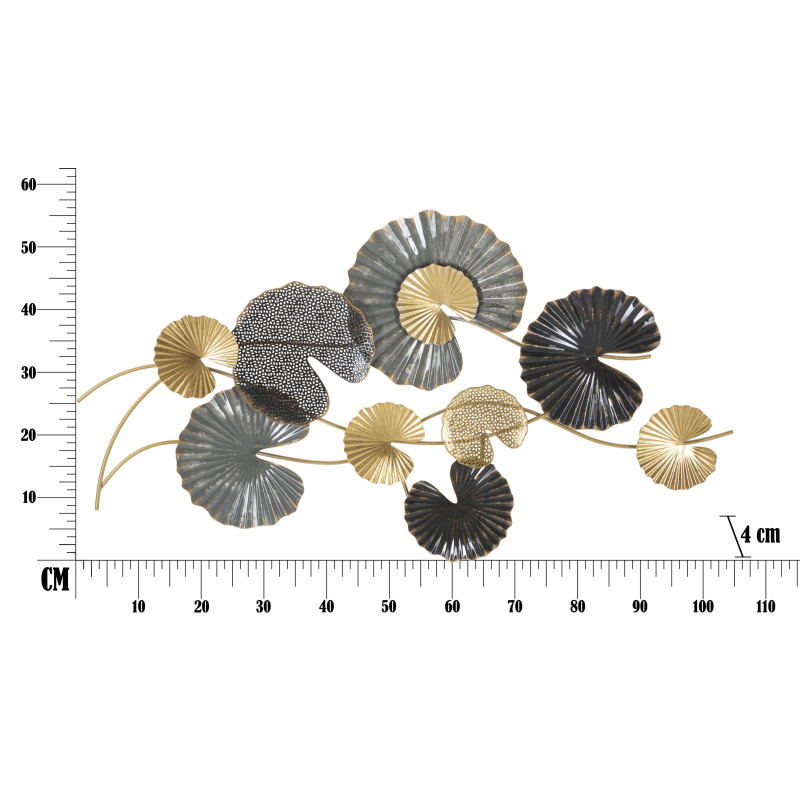 Panneau mural fer -B- – 105x56 cm – Déco murale métal chic