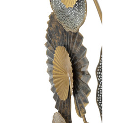 Pannello murale in ferro -C- – 63x109 cm – Design verticale Glam moderno