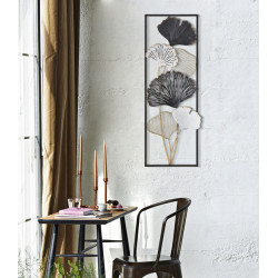 Painel de parede de ferro Ory – Modelo A – 31x90 cm – Estilo Glam contemporâneo