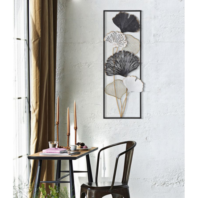 Painel de parede de ferro Ory – Modelo A – 31x90 cm – Estilo Glam contemporâneo