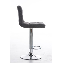 Tabouret de bar Pérou TISSU C gris clair
