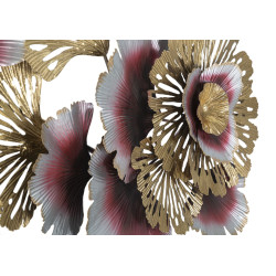 Painel de parede de ferro Cor – Modelo A – 130x54 cm – Painel dourado moderno Glam