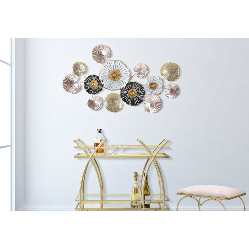 Panel de pared de hierro Pinky – Modelo B – 106x60 cm – Diseño Glam elegante y moderno