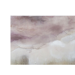 Pintura de pared Rosa Montaña – 80x60 cm – Paisaje suave y romántico Glam