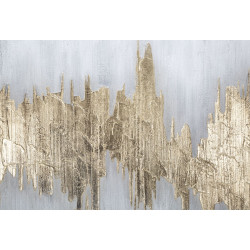 Peinture murale Goldage – 100x80 cm – Éclat doré et touche luxueuse