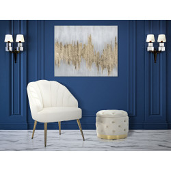 Pintura mural Goldage – 100x80 cm – Brillo dorado y toque lujoso