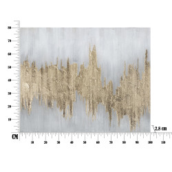 Pintura de Parede Goldage – 100x80 cm – Brilho Dourado e Toque Luxuoso