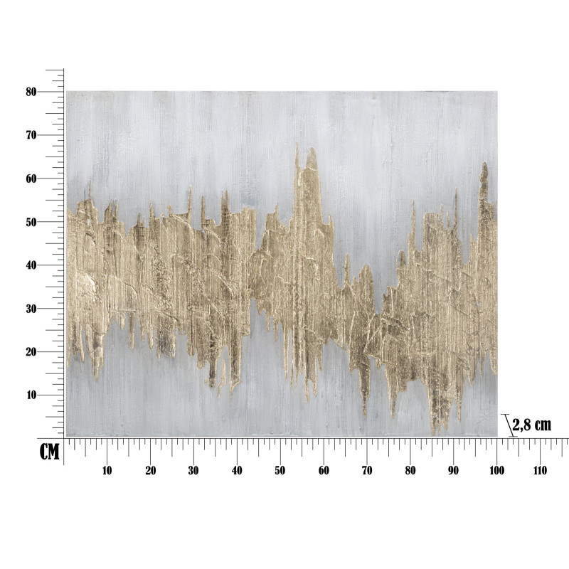 Pintura mural Goldage – 100x80 cm – Brillo dorado y toque lujoso