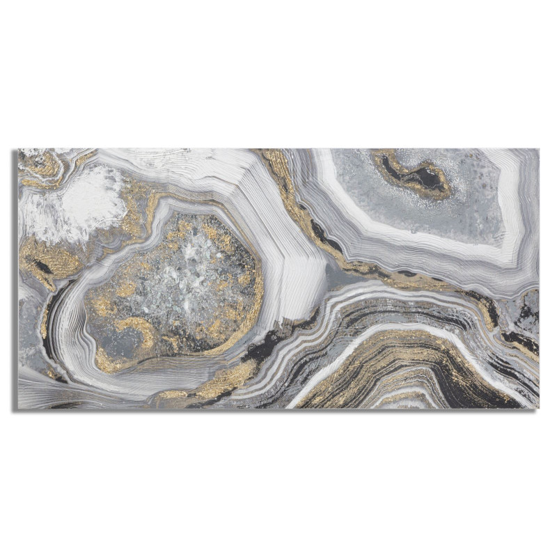 Pintura de Parede Caverna – 120x60 cm – Profundidade e Mistério Glam Contemporâneo