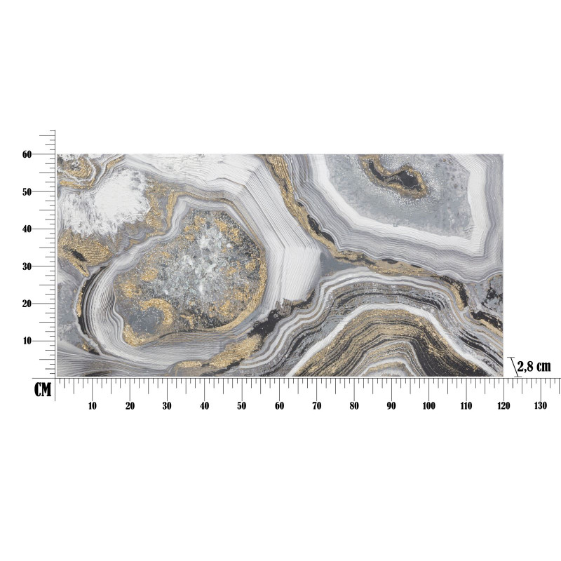 Pittura murale Caverna – 120x60 cm – Profondità e mistero Glam contemporaneo