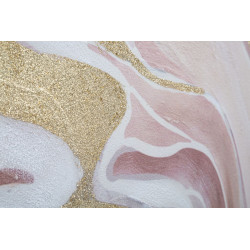 Pittura murale Pinkly – 80x80 cm – Tocco rosa Glam morbido e femminile