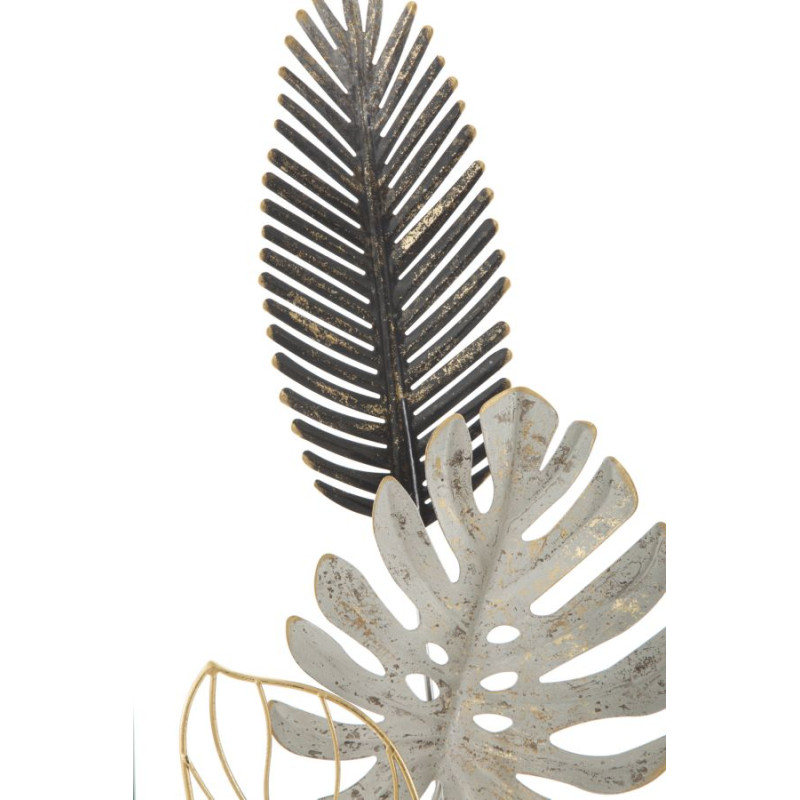 Painel de parede de ferro Plam – Modelo A – 28x74 cm – Design minimalista e chique