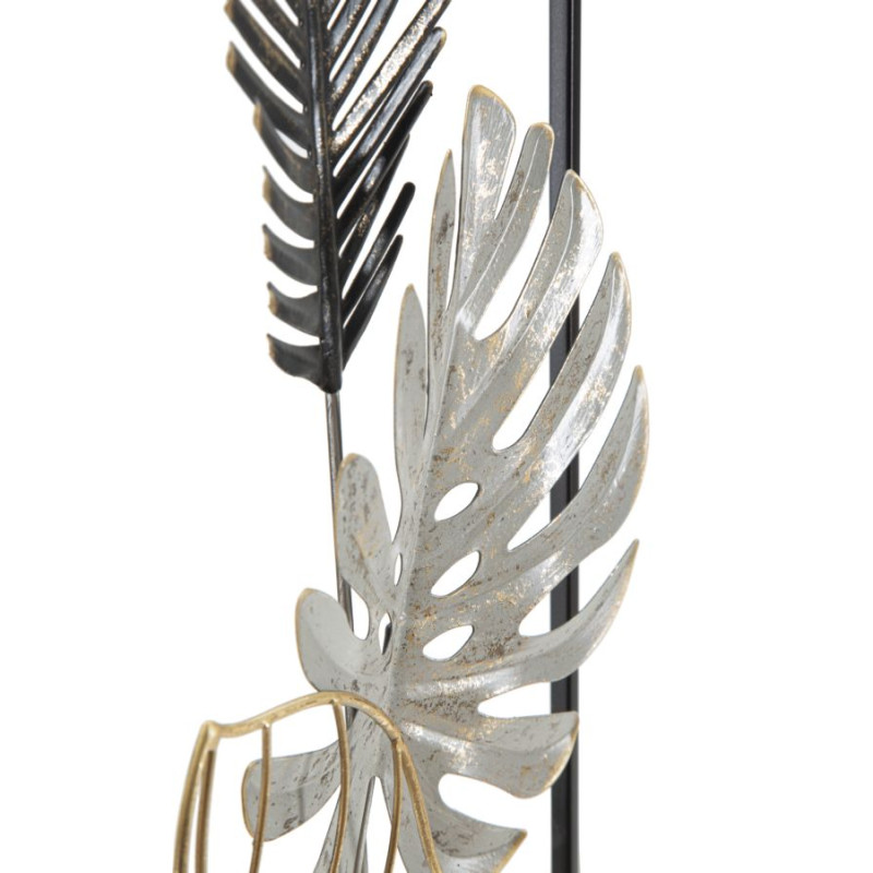 Pannello murale in ferro Plam – Modello A – 28x74 cm – Design minimalista e chic