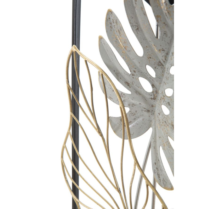 Panneau mural en fer Plam – Modèle A – 28x74 cm – Design minimaliste et chic