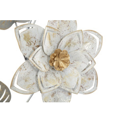 Painel de Parede em Ferro Forjado Artic – 39x67 cm – Elegante Padrão Floral Glam