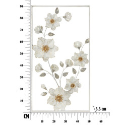 Panneau mural en fer Flix – 50x90 cm – Élégance contemporaine Glam