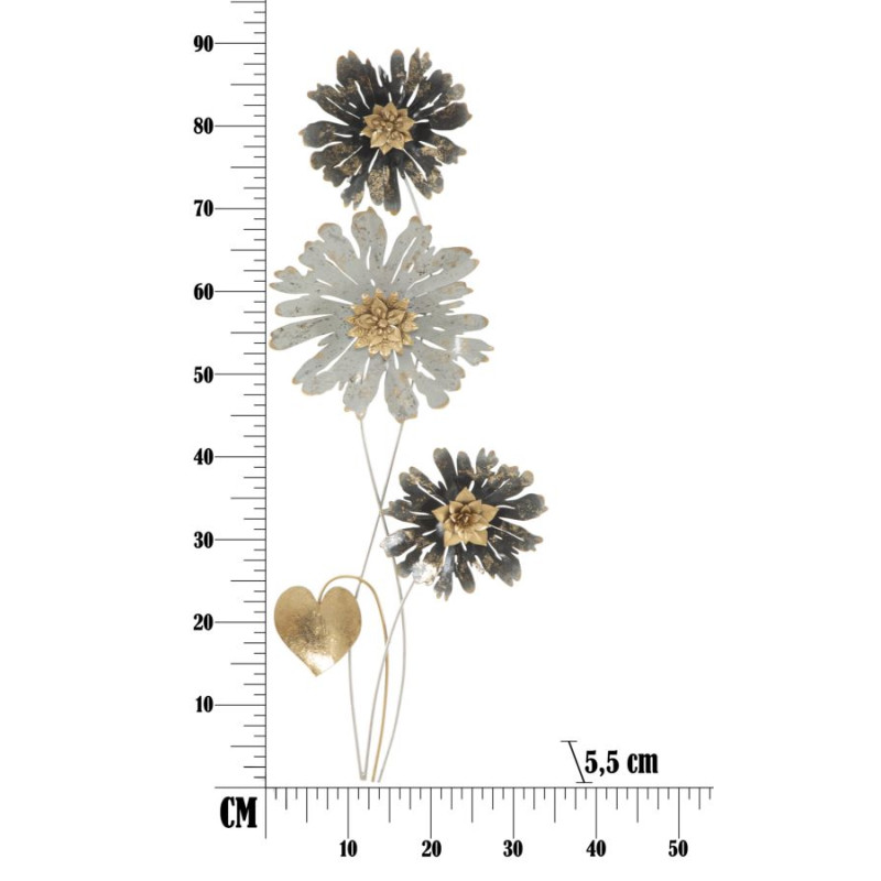 Pannello murale in ferro Semplice – 35x88 cm – Decorazione murale sobria e moderna